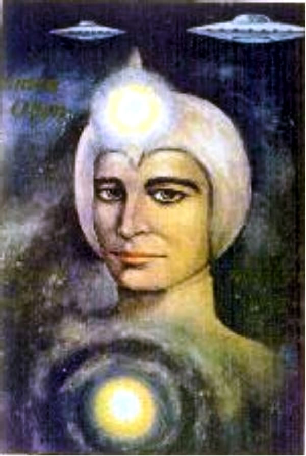 Ashtar Sheran as seen by artist Celaya Winkler (USA), 1979, all rights reserved.